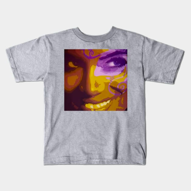 Face Kids T-Shirt by SoukainaDreams